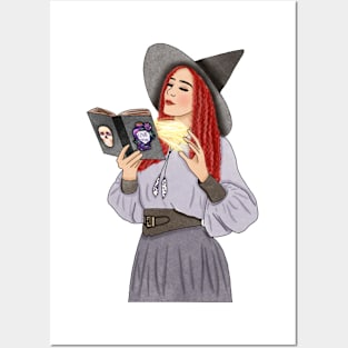 Witch girl Posters and Art